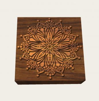 Mandalastempel aus Hartholz